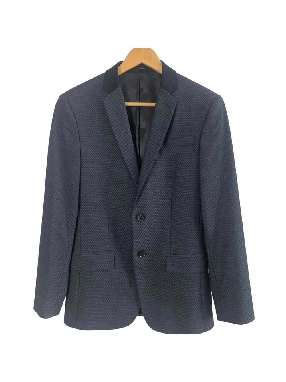 JF J. Ferrar Sz 36R Men's Slim Fit Sport Coat Blazer Jacket Black Career Travel
